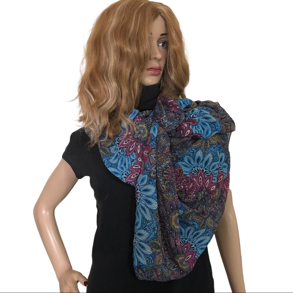 Lavello Chiffon Wrap Vest Converts for Multiple Looks! Multicolor Floral… - Picture 10 of 12